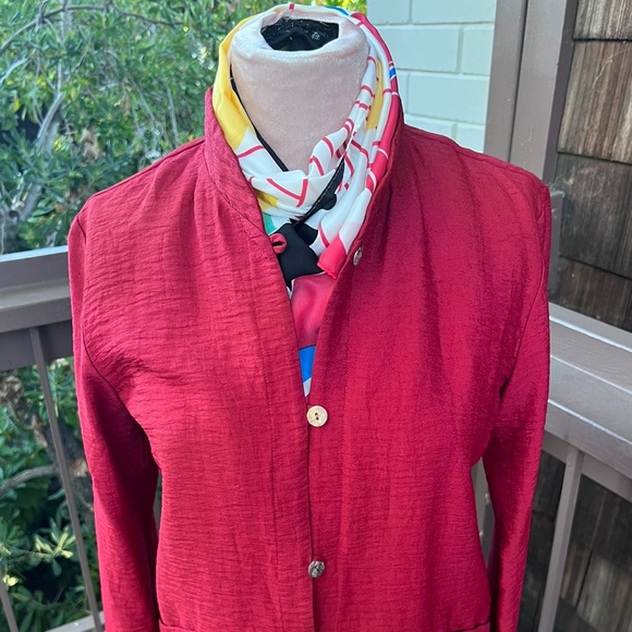 Scarf- Floral, colorful silk oblong scarf, Jones of New York, 62” x 13” - Picture 4 of 15